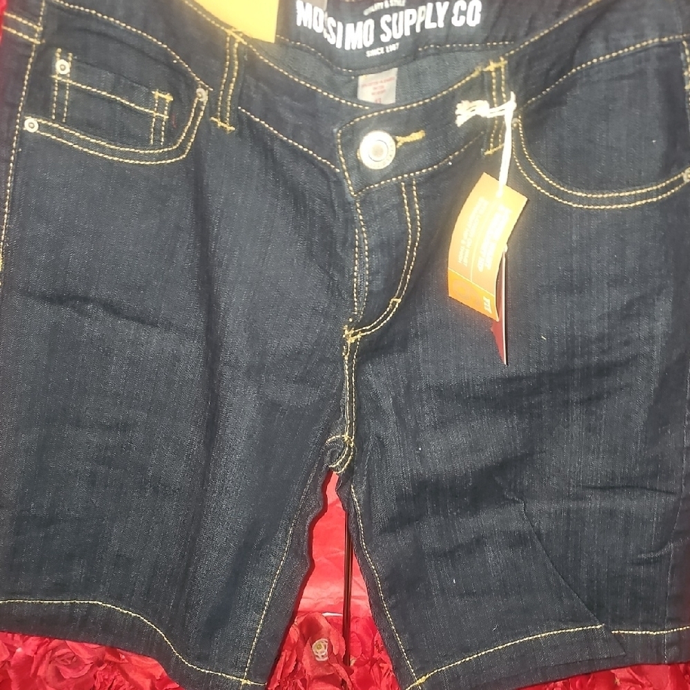 Mossimo Supply Co. Indigo Denim Bermuda Shorts Size 13